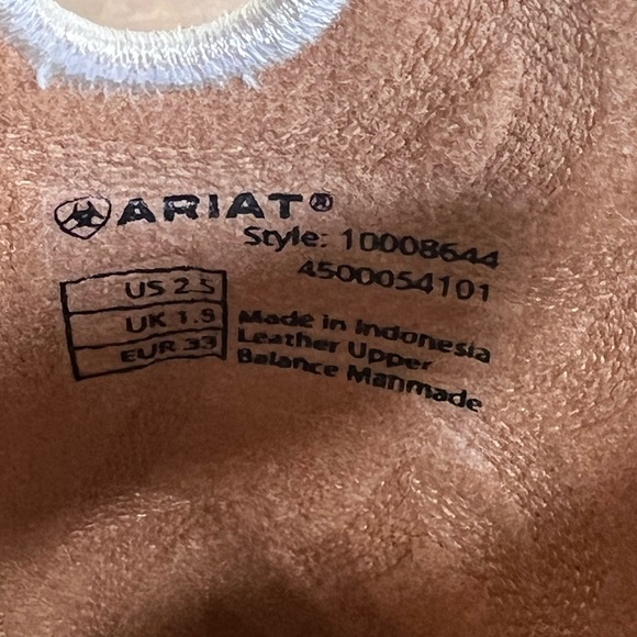 WorkHog Wide Square Toe Tall Boot Ariat Kids 2.5 cowboy workwear - Picture 10 of 14